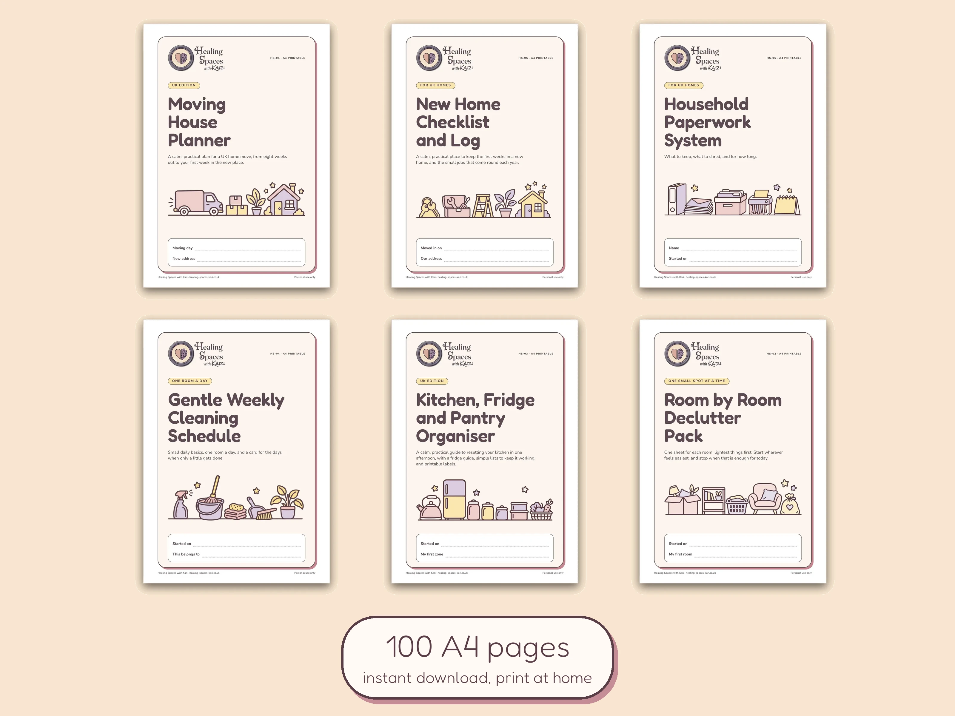 Home Printables Bundle: all six packs