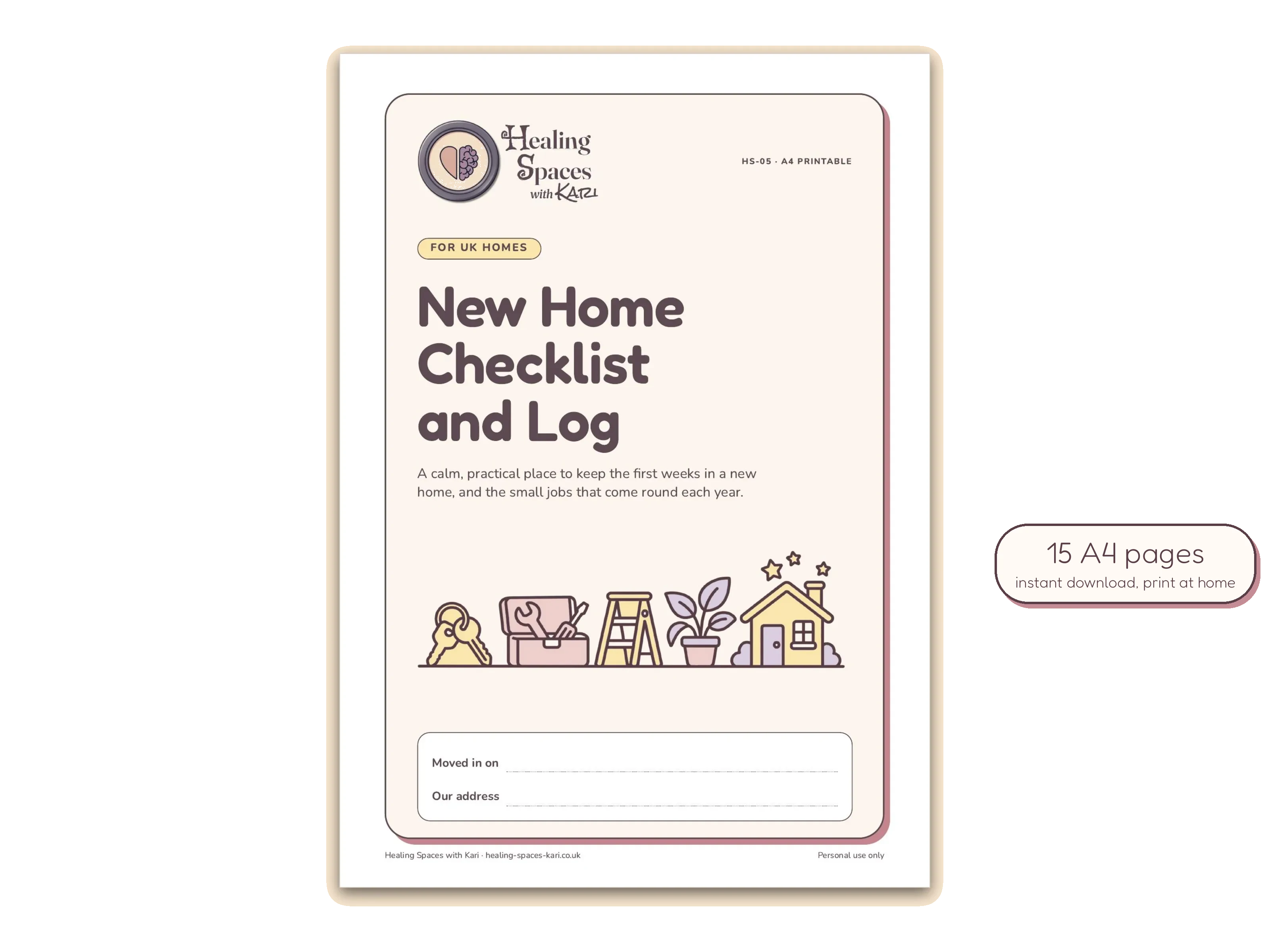 New Home Checklist and Maintenance Log