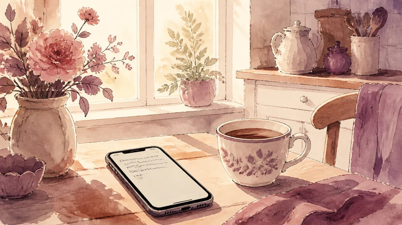 a message half-written, no hurry