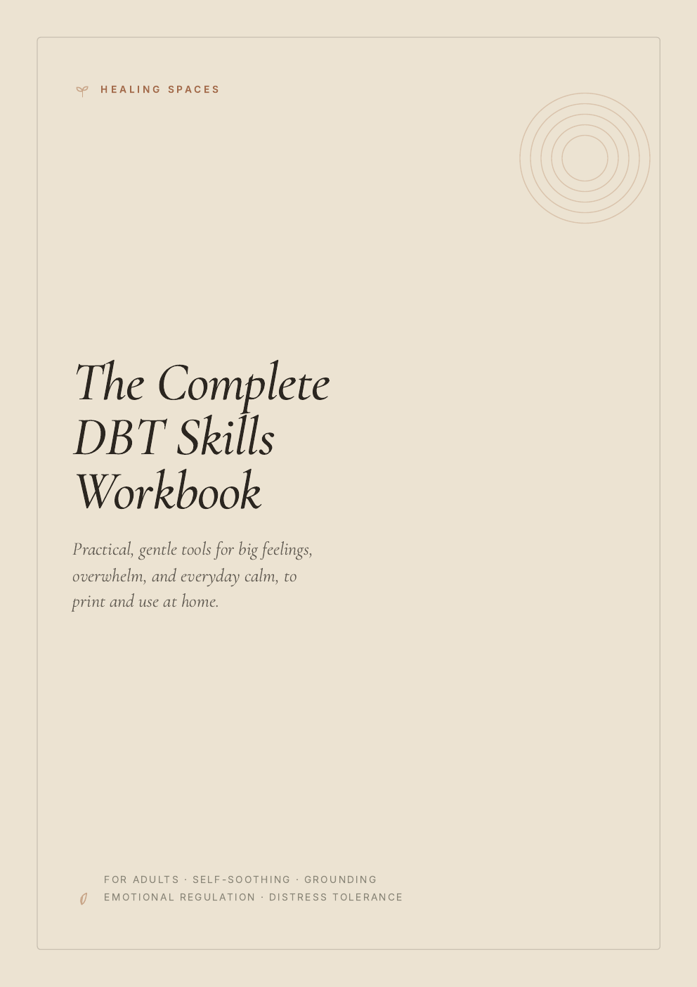 The Complete DBT Skills Workbook (print at home)