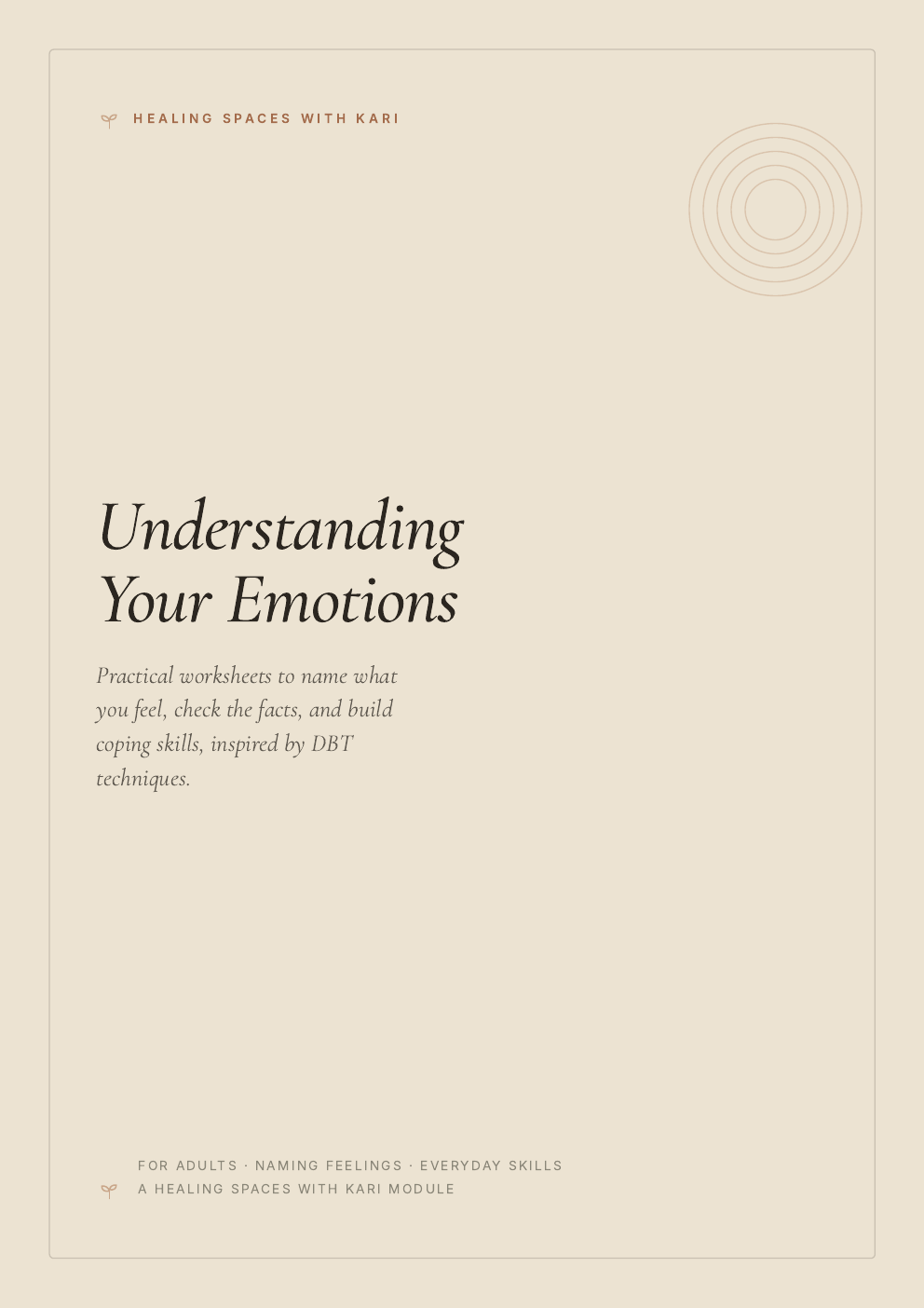 Understanding Your Emotions: A Practical Workbook